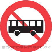 Bus Forbudt 30cm C23.2 tavle