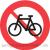 Cykel Forbudt 30cm C25.1 tavle