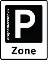 Parkering zone 60cm E68.3 sort