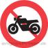 Motorcykel Forbudt 50cm dobb
