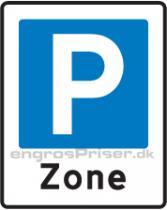 Parkering zone 60cm E68.3 dobb